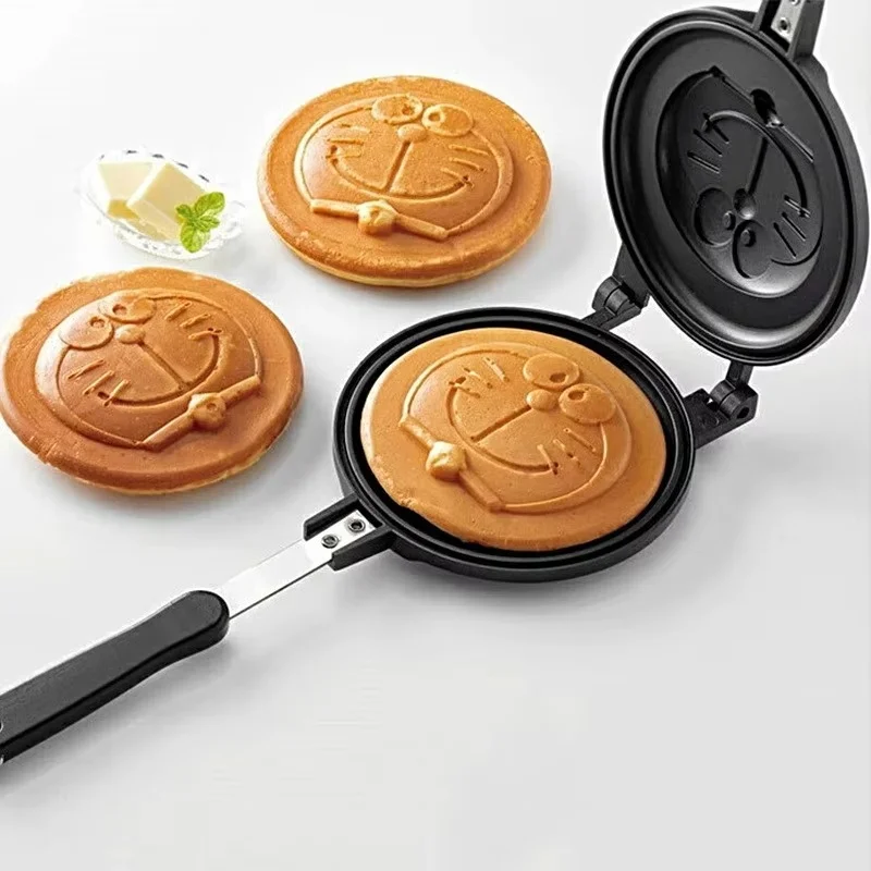 Hello Kittys Kawaii Pancake Maker Anime Kt Cat Frying Pans Mini Non-Stick Pans Picnic Camping Cakes Styling Pan Can Be Fired