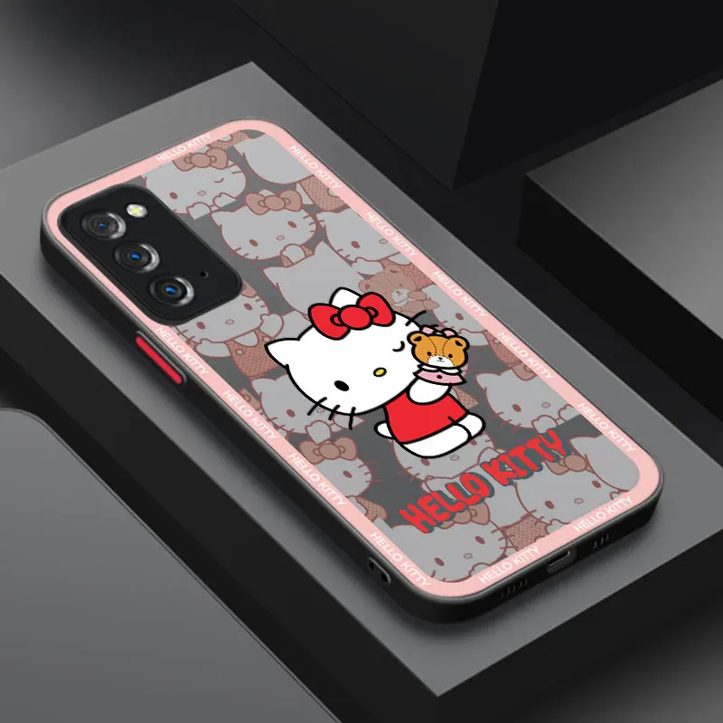 Kawaii Kitty Cat Phone Case For Samsung Note 10 Lite 20 M01 M02 M30 M40 M60 S M23 M33 M42 M52 M53 5G M11 M20 M22 M31 M32 M51 M62