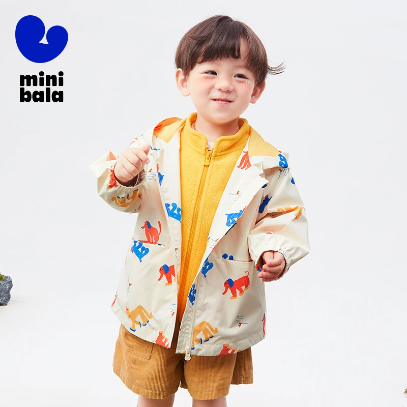 Mini Bala Casual Wear Children Jacket Fashionable 2024 New Spring and Autumn New Windproof Jacket