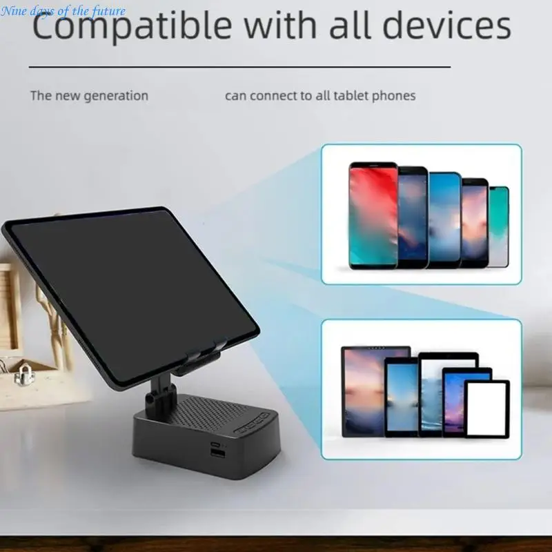 Radio Lecturer And Modifiable Phone Mount With Constructed In Charging Port For Continuous Music Reiteration E65A