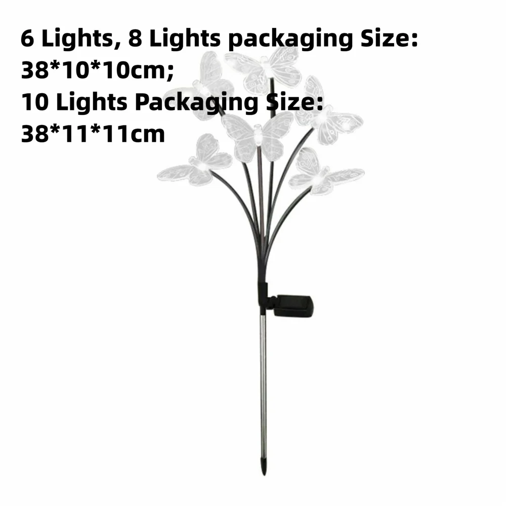 Waterproof Solar Lights Outdoor 6/8/10 Heads Multi-Color Changing Solar LED Lights Energy Saving Solar Lights Lawn Yard