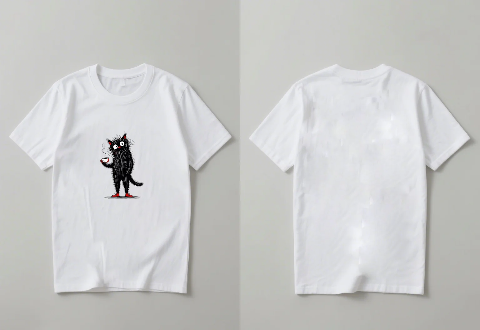 

The latest casual fashion short-sleeved shirts with cat prints in 2025 suitable for both men and women