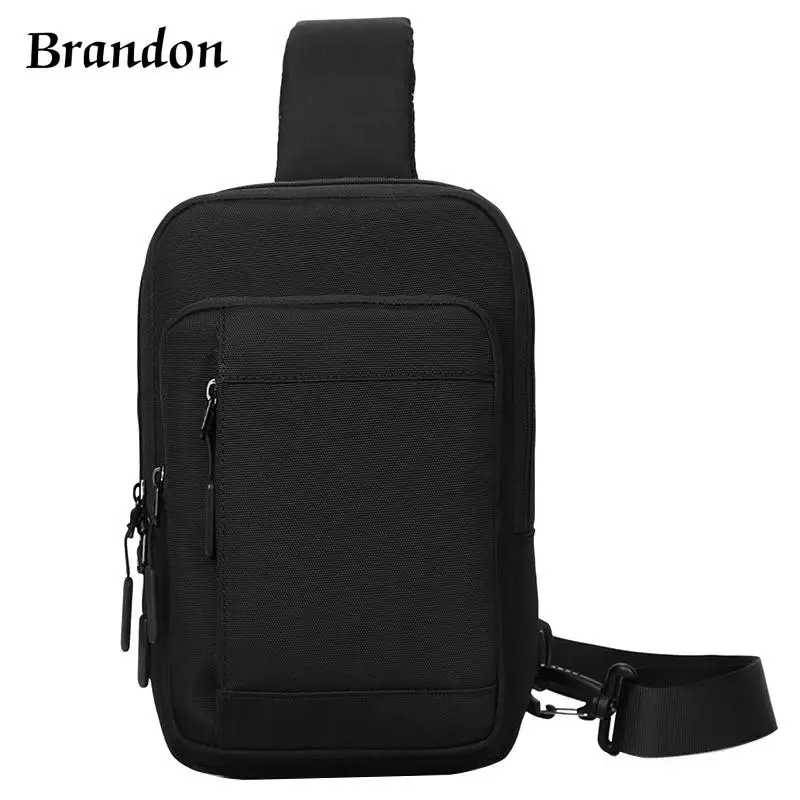 

High end men's designer classic chest bag versatile niche crossbody bag trendy shoulder bag student casual sports