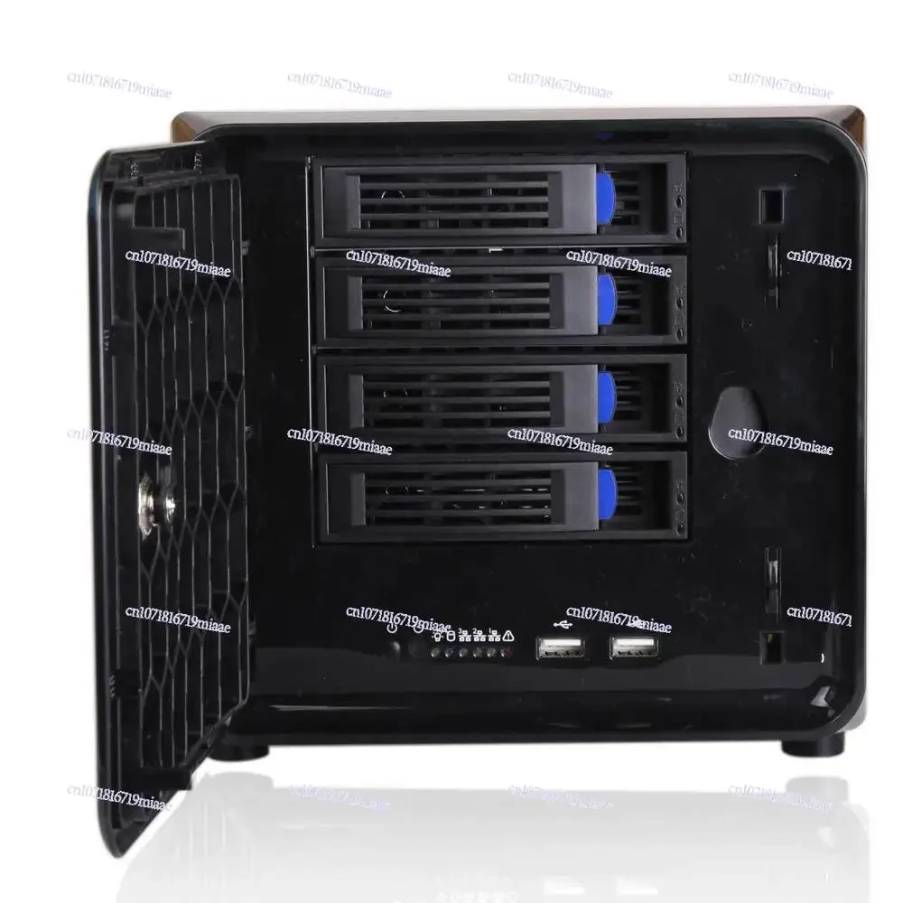 NAS4 disk hot-swappable chassis small chassis Hei Xunhui home SME network hard disk storage A type ITX