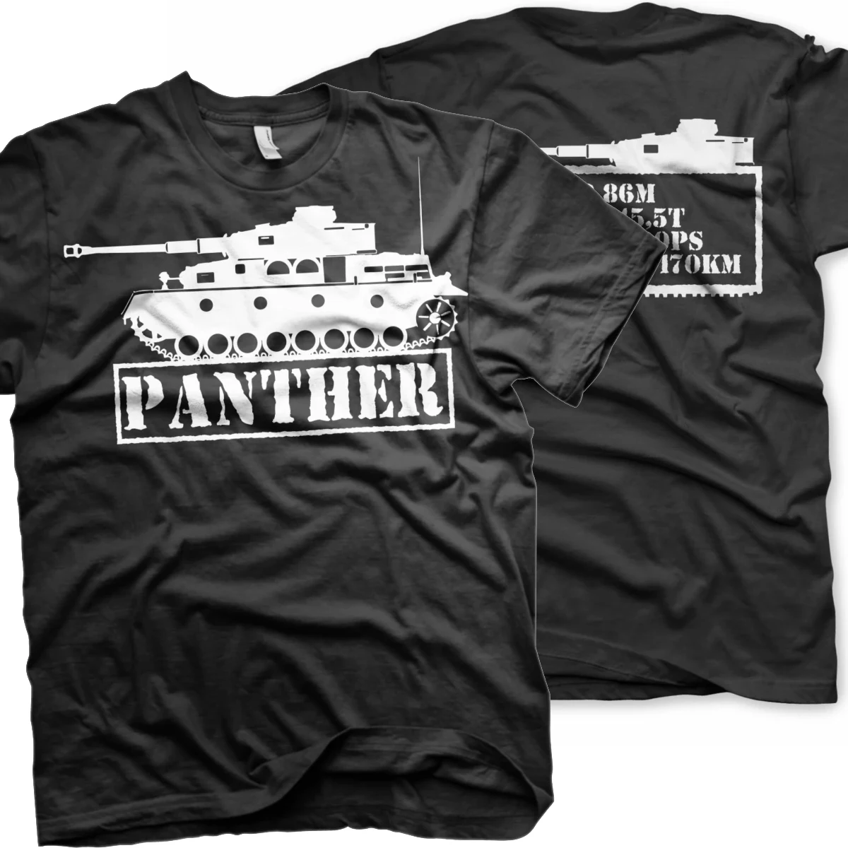 

Panzer V WWII German Panther Tank T-Shirt Short Sleeve Casual 100% Cotton O-Neck Summer Mens T-shirt Size S-3XL