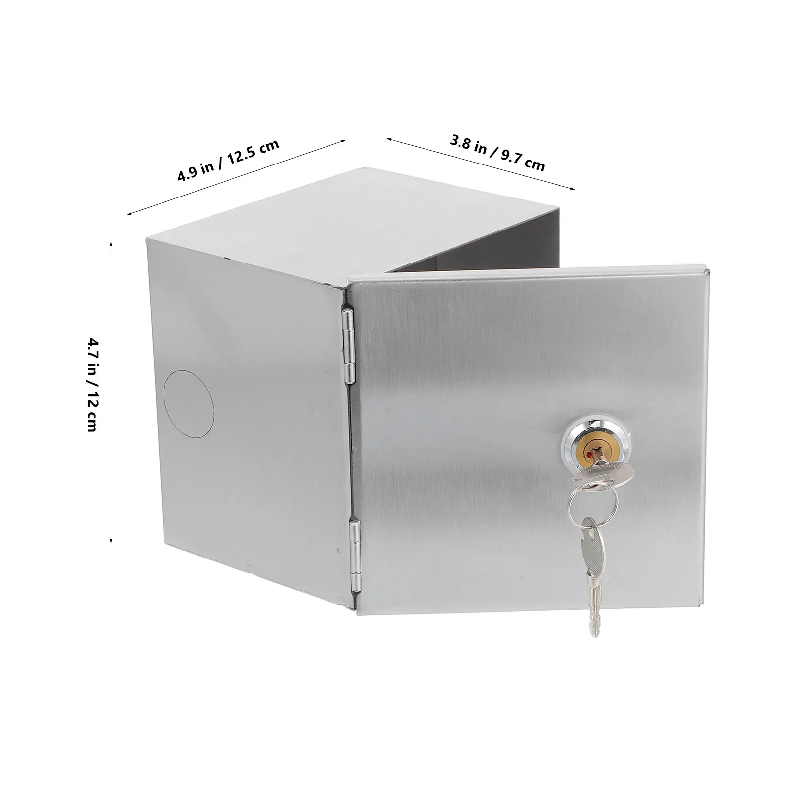 86 Type Waterproof Stainless Steel Socket Box Lockable Wall Outlet Cover Splashproof Electrical Outlet Protector for Bathroom
