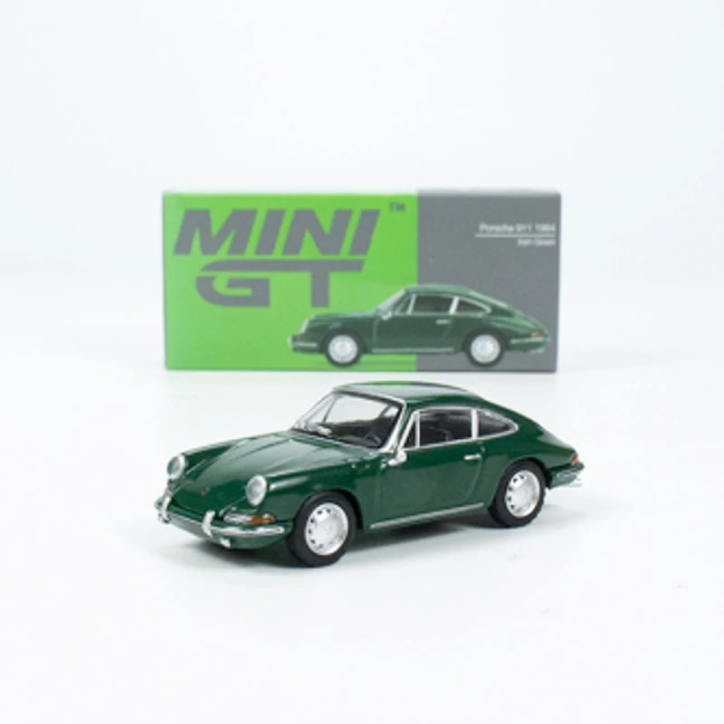 MINI GT 1:64 Игрушечная модель автомобиля 911 1963, литой автомобиль из сплава - Ирландский зеленый # Коллекция подарков с левым дисплеем 560, подарки