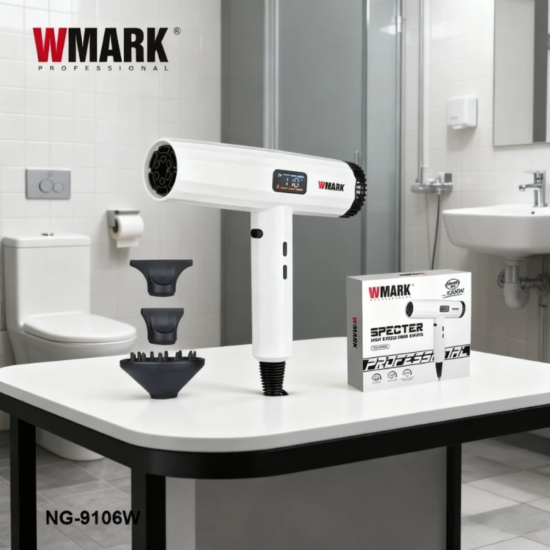 WMARK secador pelo secadores para el pelo secador de pelo secador pelo Secador de pelo Profesional Secador de pelo Secador de alambre Secador de pelo Ajuste de calor y frío Secadores de pelo Electrodomésticos NG-9106W