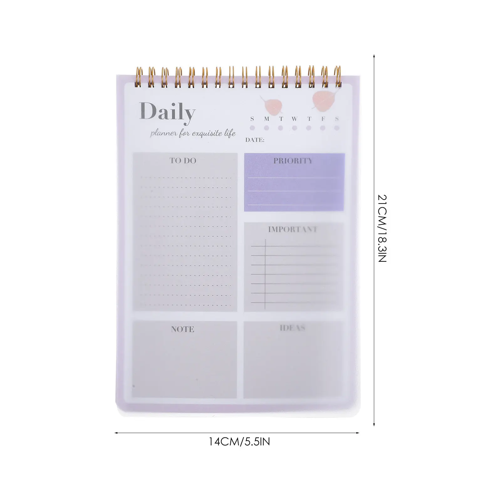Efficient Planner Date Notepad Study Calendar Schedule Plan Pad to Do List for Date Calendar Efficient Plan Pad