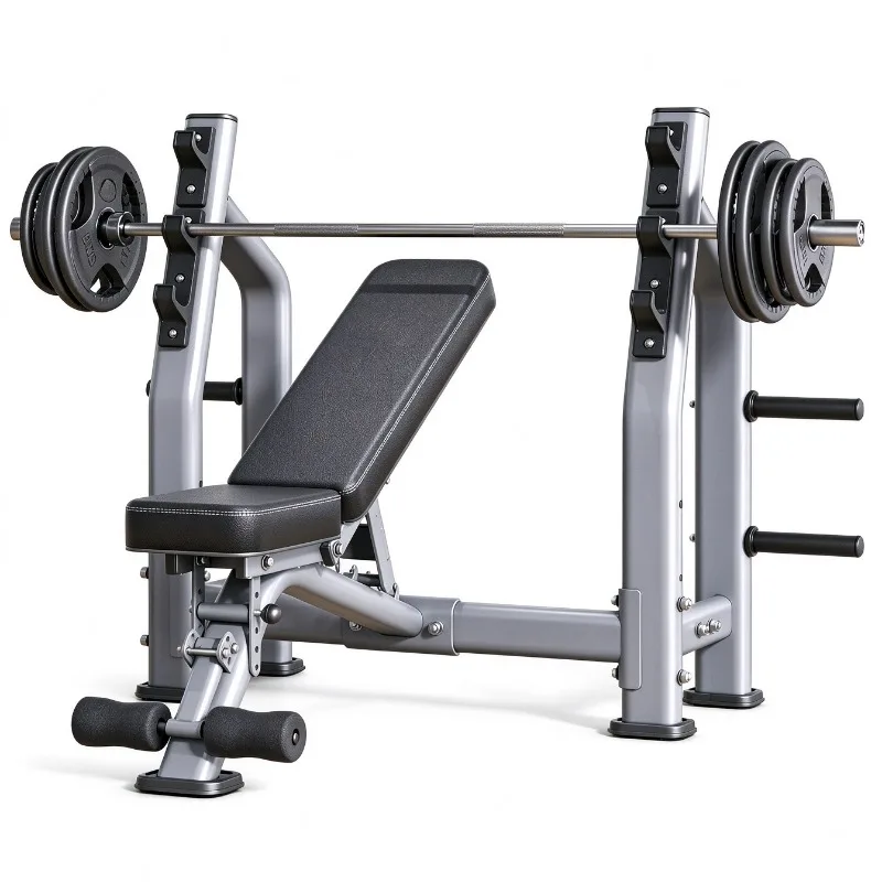 Commercial Multi-function Bench Press Weight Lifting Bed Professional Gym Equipment All In One Barbell Rack Strength Training
