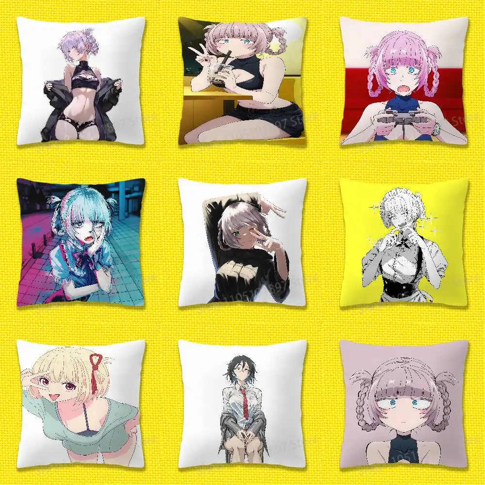 

C-Call of Night Nazuna Nanakusa Throw Pillow Case For 50x50cm 30x30cm 55x55cm 45x45cm 40x40cm Square Bed Pillowcase Cover