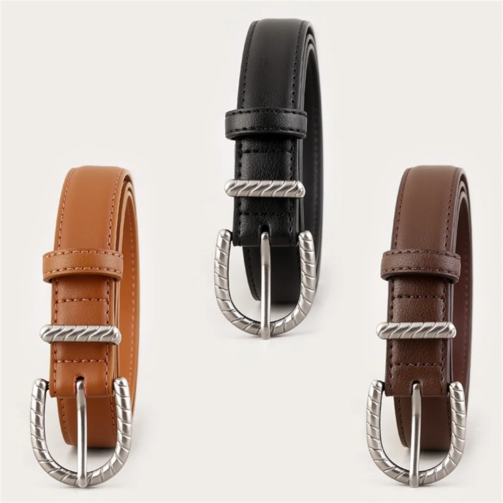 女性の革ベルト新竹の形ツイストシルバーバックルウエストベルトファッションハイエンドベルト装飾ドレスジーンズベルト