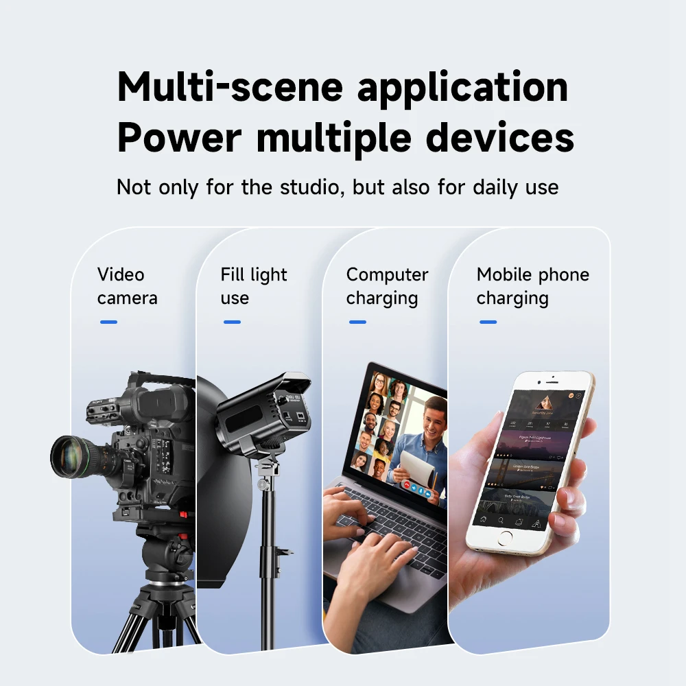 Batteria con attacco Palo V per Sony Li-ion V-Lock BP Batteria per videocamera Trasmissione Video Luce Blackmagic URSA Mini Pror