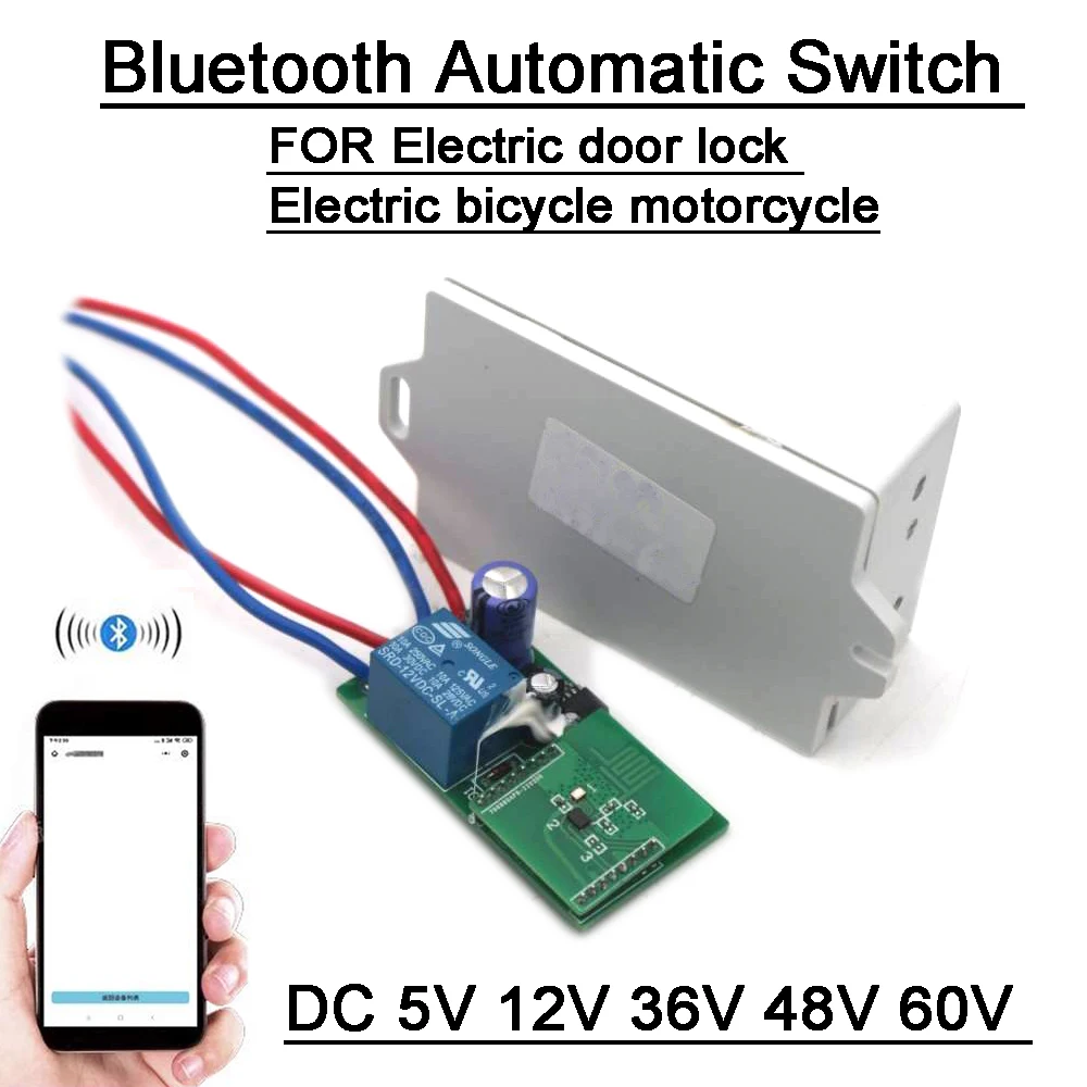 

Электрический велосипед, мотоцикл, Bluetooth, бесконтактный автоматический переключатель, реле управления, DC 5 В, 12 В, 24 В, автоматический контроллер, электрический дверной замок