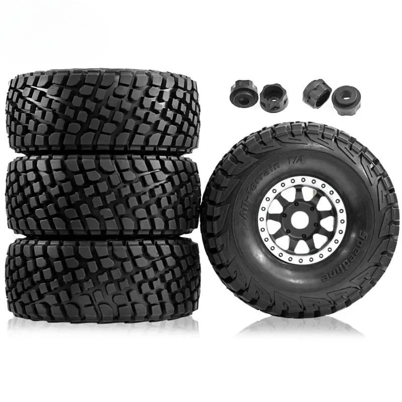 Pneus e rodas de caminhão de curso curto RC 17mm Hex para 1:7 1:8 RC Truck Car HSP TRXS UDR FS FSR Atom ARRMA Mojave DB8 YK4072 DF7