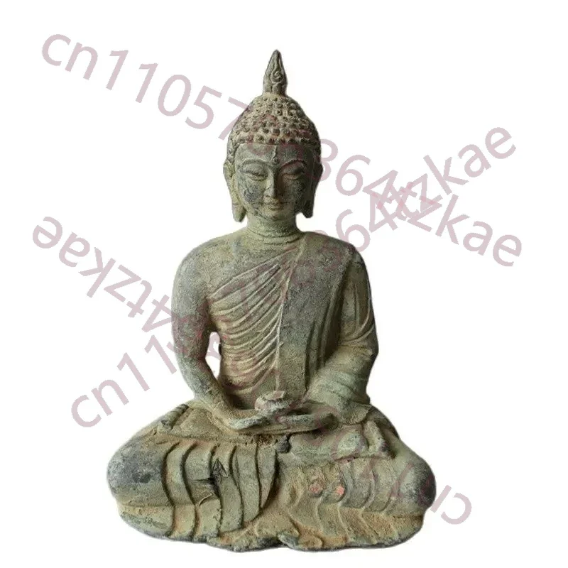 China Old Bronze Collections From The Countryside Shakya Muni Buddha Statue