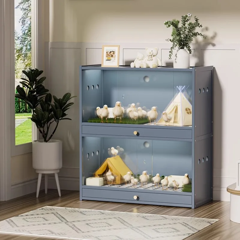 

Drawer Type Quail Cage Full Set Pet House with Constant Temperature for Button Quail