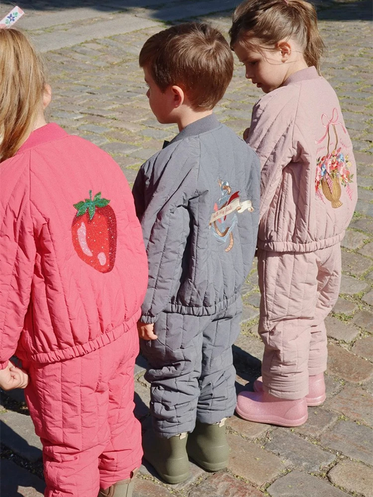 2026 KS Winter Baby Jongens Cartoon Lamswollen Jassen Kinderen Katoenen Kleding Meisjes Jassen Bovenkleding Jassen Jongens Vlucht Pak Jassen - afbeelding 2