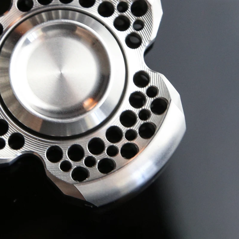 الفولاذ المقاوم للصدأ EDC Fidget Spinner - سبينر يدوي لتخفيف القلق ADHD، أداة تخفيف التوتر المكتبية للبالغين #4