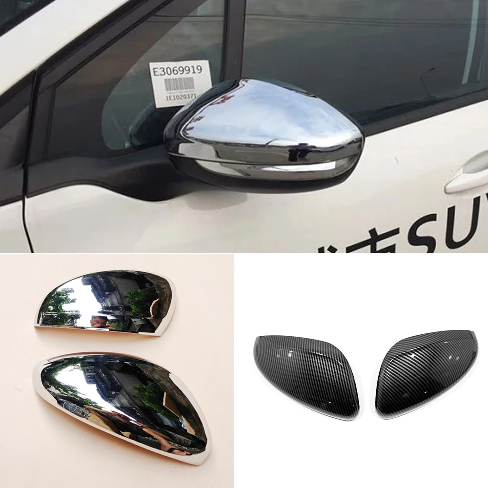 

ABS Plastic For Peugeot 2008 2014 2015 2016 2017 Accessories rearview mirror protector guard Cover Trim Car Styling