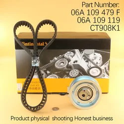 Timing Belt Tensioner Kit For Audi A4 B6 B7 A3 VW Caddy MK3 Bora Golf Jetta Mk5 MK6 Passat Polo 1.6 2.0 06A109479F 06A109119