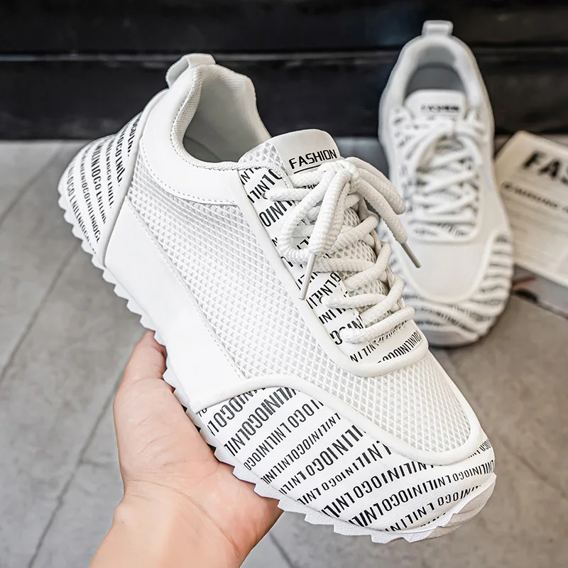 Men's Summer Breathable Mesh Dad Shoes Trendy Casual Sneakers Fashion All-Match Running Shoes LightweightStudentAthleticFootwear