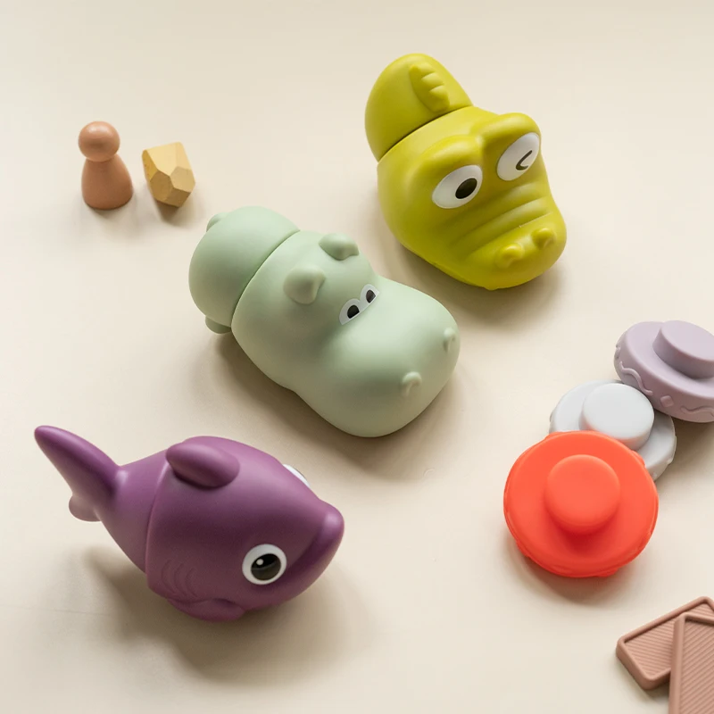 ألعاب حمام الطفل على شكل حيوان لطيف للأولاد والبنات، هدايا الاستحمام، لعبة الضغط على الماء، وقت الاستحمام للأطفال الصغار، ألعاب السباحة الممتعة للأطفال #2