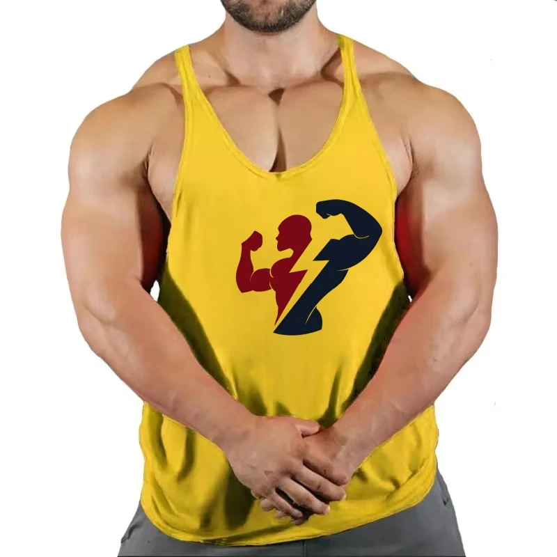 Canotta fitness da uomo, cinturino sottile per allenamento in palestra, tessuto confortevole per sessioni in palestra con amici e partner