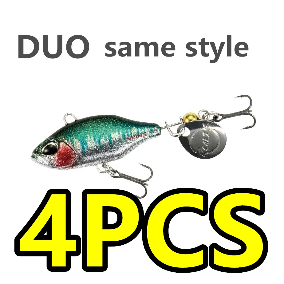 

LURETV DUO SAME STYLE японский REALIS SPIN 50S VIB композитный блестящий полный плавательный слой басовая приманка 4 шт. 5cm9g9035