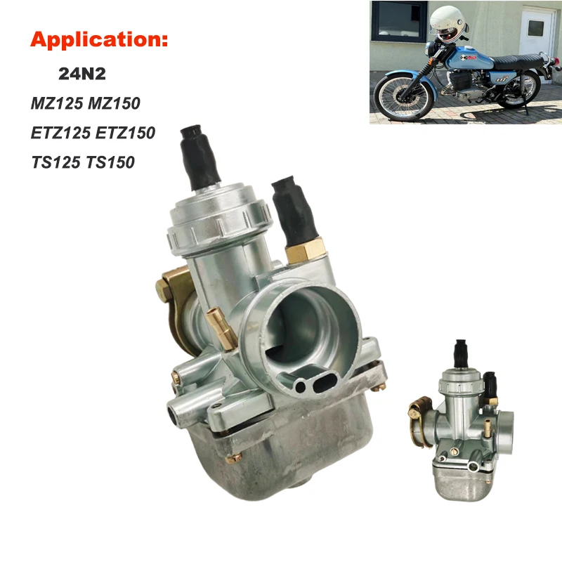 Карбюратор MZ125 MZ150 для ETZ125, ETZ150, TS125, TS150, Vergaser MZ, TS, ETZ 125, 150, КАРБЮРАТОР 28-28,5 мм, 24N2, КАРБЮРАТОР