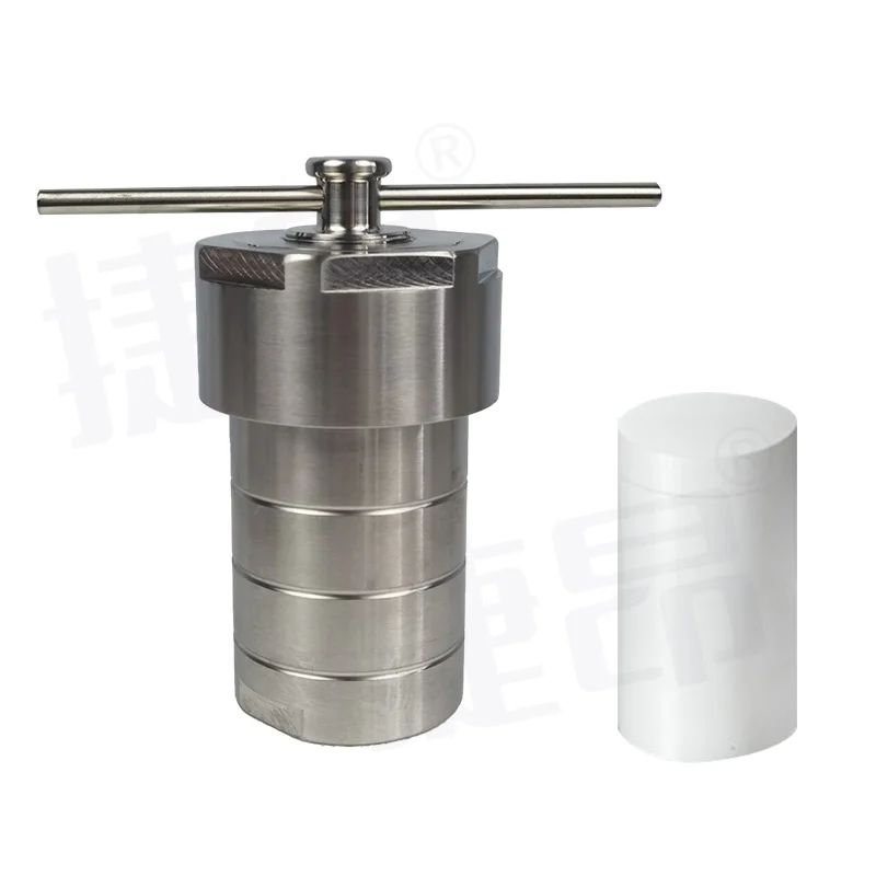 Hydrothermal Synthesis Reactor 25 Ml50ml/100ml PTFE Lining Liner Stainless Steel High Temperature and High Pressure 200Ml