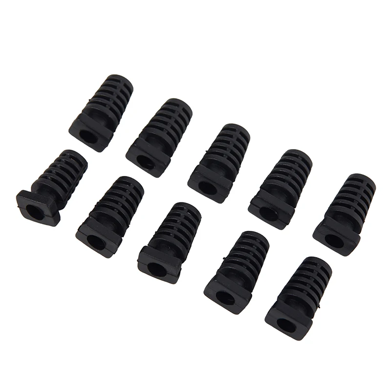 10Pcs 4.1mm Cable Gland Connector Rubber Strain Relief Cord Boot Protector Wire Cable Sleeve For Power Tool Cellphone Charger