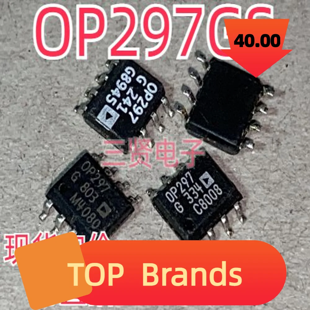 10 piezas OP297G SOP-8 OP297GS IC Chipset, nuevo y Original