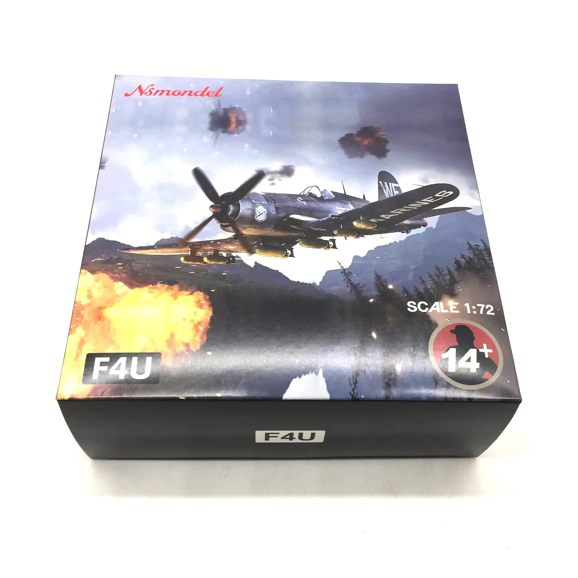 1:72 Afgewerkt US Navy F4u Corsair Shipboard Land-based Fighter Legeringsmodel