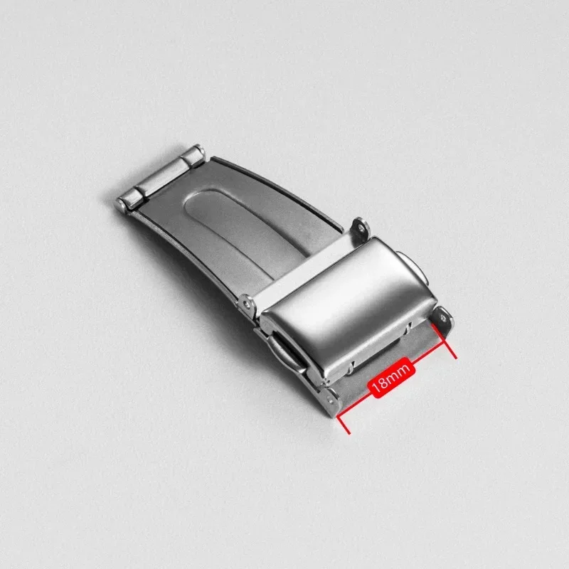 16mm 18mm 20mm Stainless Steel Double Push Button Clasp Buckle for Watch Strap Band Deployment Fold Buckle Watch Folding Clasp - Image 5