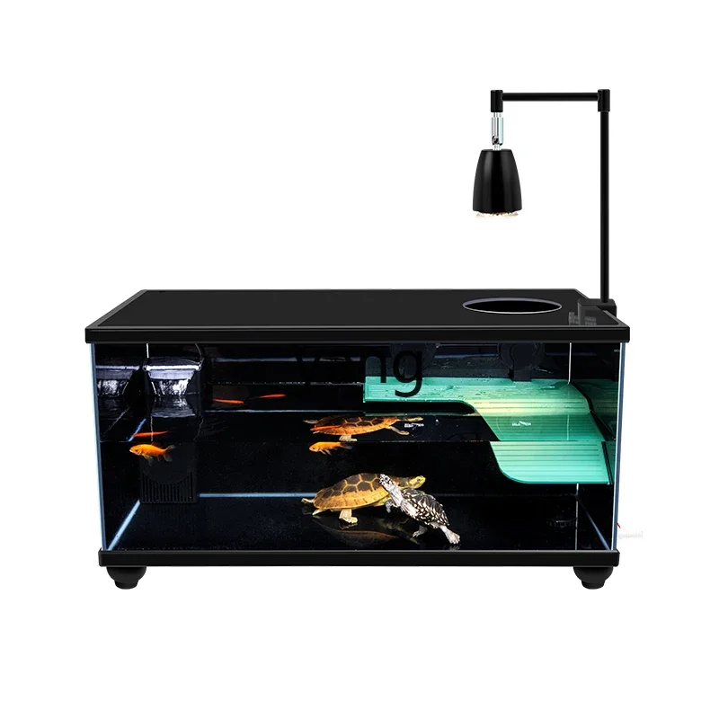 

LTT large household ultra-white glass large space bottom drainage turtle tank ecological box