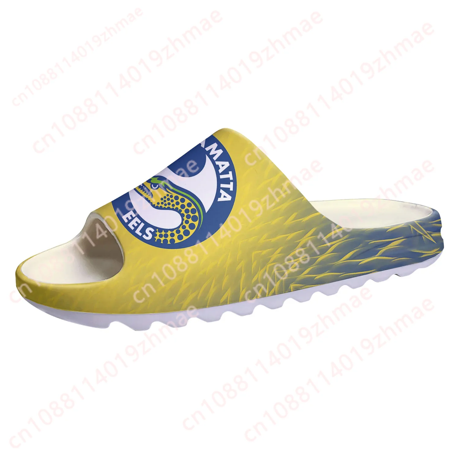 Parramatta Eels Australian Rugby Soft Sole Sllipers Home Clogs Customized Step On Water Shoes Mens Womens Teenager Sandals