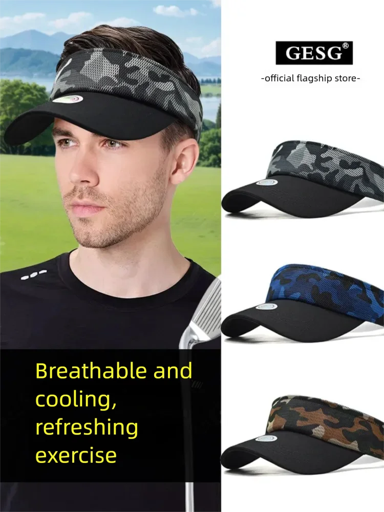 Summer running empty top hat men's quick drying breathable camouflage sunshade hat riding sun hat new style