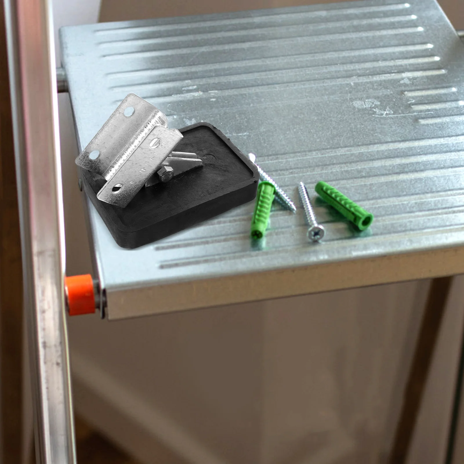 سميكة المطاط سلم قدم منصات عدم الانزلاق مقاومة للاهتراء استقرار حصيرة لتمديد سلالم الألومنيوم الألياف الزجاجية