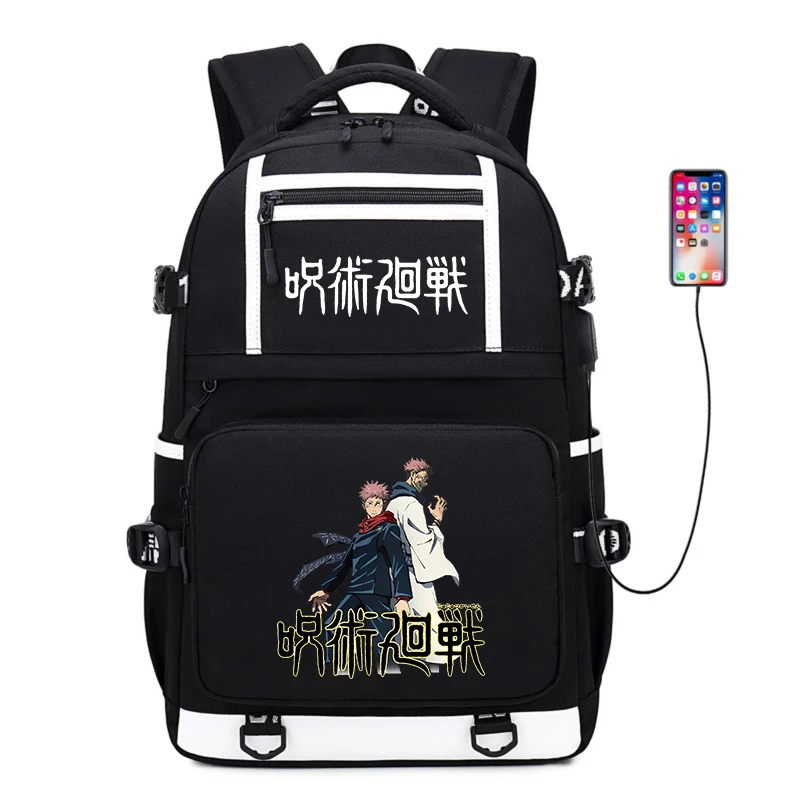 Jujutsu Kaisen printed backpack youth student schoolbag large capacity outdoor travel bag back to school gift