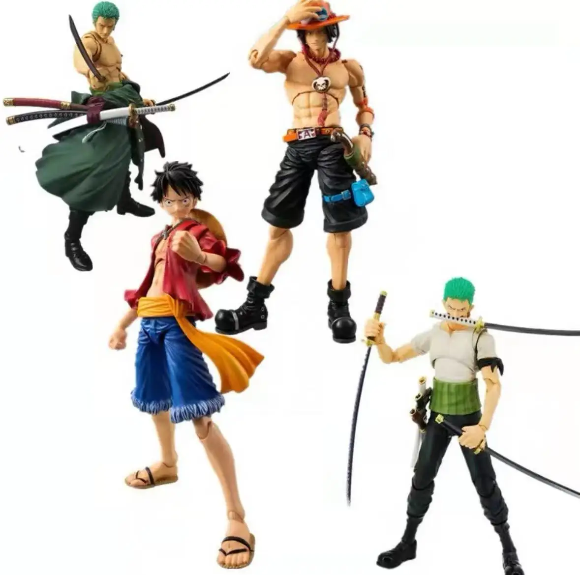 

In Stock Bandai Original SHFiguarts ONE PIECE RORONOA ZORO ROMANCE NOMBRE LUFFY Anime Figura Model toys
