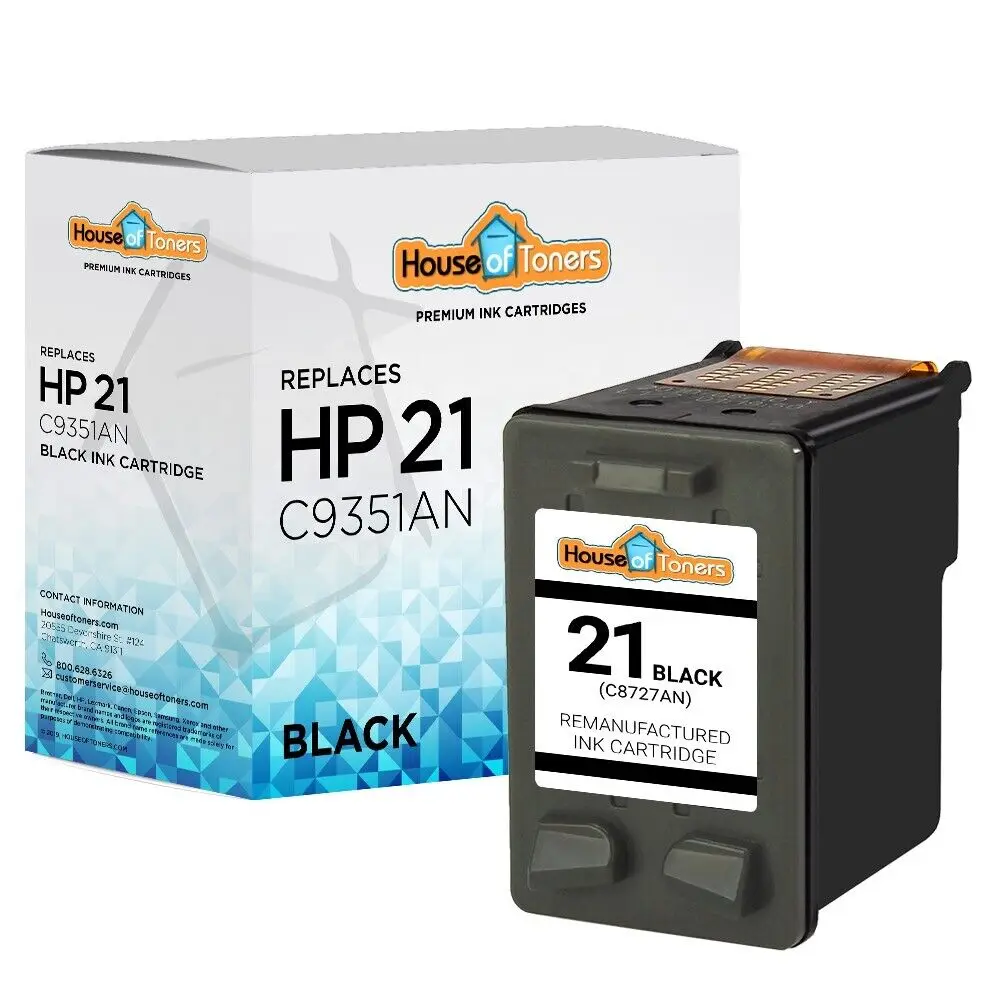 Voor Hp Non-Oem C9351AN Zwart (Voor Hp 21, Voor Hp-21, Voor HP21)