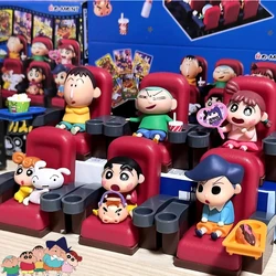 Randomly one Crayon Shin Chan Cartoon Figure Kawaii Toy Anime Theatre Cinema Series Decorations Action Figurines Toys Cute Gift
