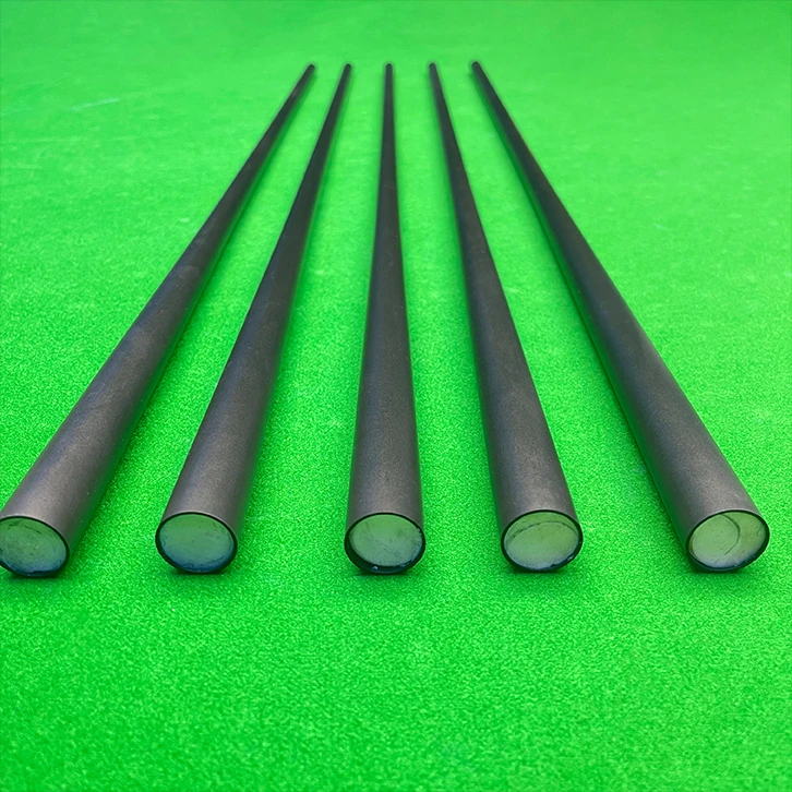 Carbon Fiber Billiard Cues Protaper Shaft Blanks Foam Filled 10.5mm 11.8mm 12.4mm Pool Cue Shafts for Custom Pool Sticks