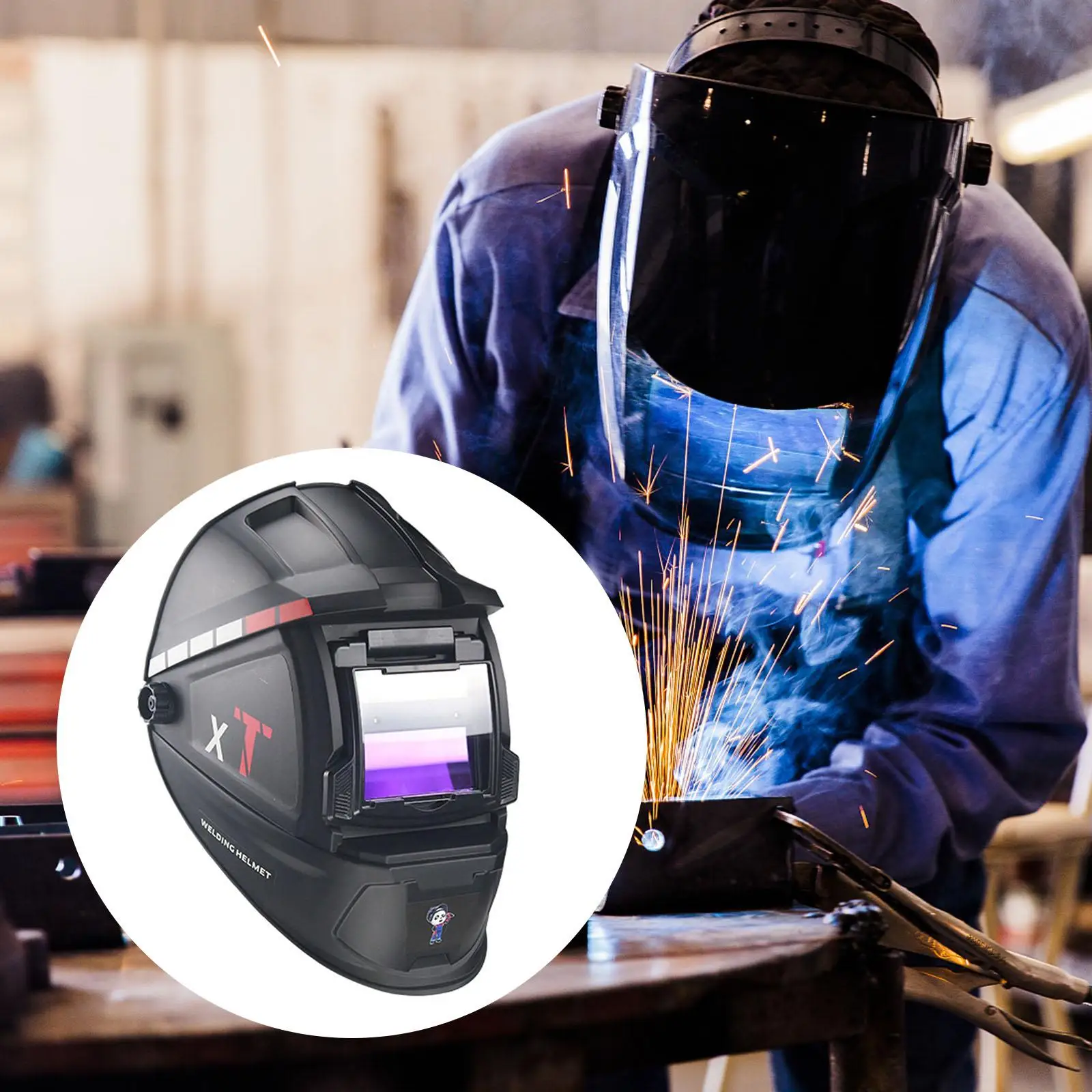 

Auto Darkening Welding Helmet Professional Dimming for Grinding Welding