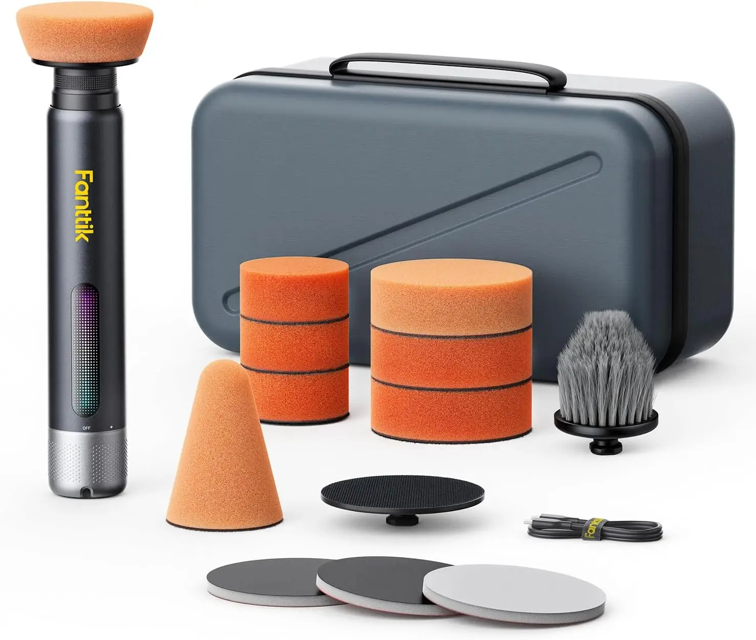 

Миниатюрная беспроводная полировальная машинка для автомобиля, аккумулятор 4000 мАч, 2-3 дюйма, регулируемая скорость для полировки, нанесения воска, шлифовки и чистки.