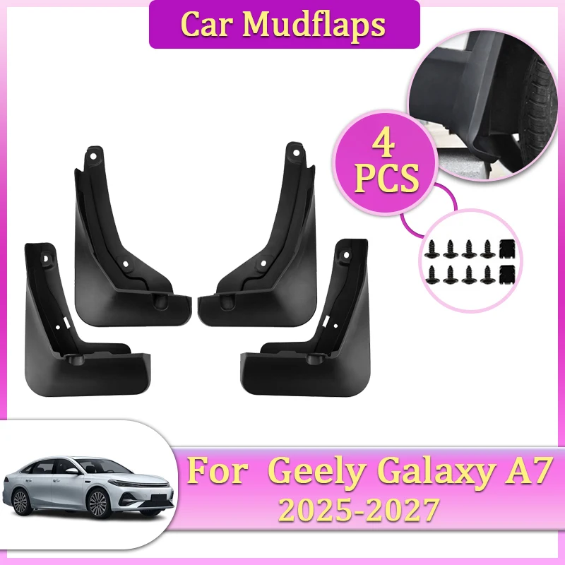 

Mudflaps Tool For Geely Galaxy A7 P181 Accessories 2025~2027 Car Mudguard Parts Splash Fender Flare Cover Guard Auto Mud Protect