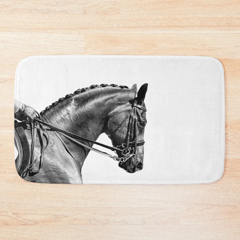 

On The Bit - Dressage Horse Series Bath Mat Bathroom Absorbent Quick Dry Carpet Rug Bathroom Carpet Mat