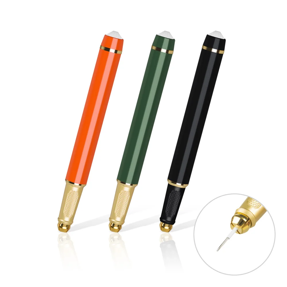 

1pcs Microblades Tattoo Manual Pen Machine Permanent Makeup Eyebrow Lip Body Art Tattoo Tools For Round/Flat Needles