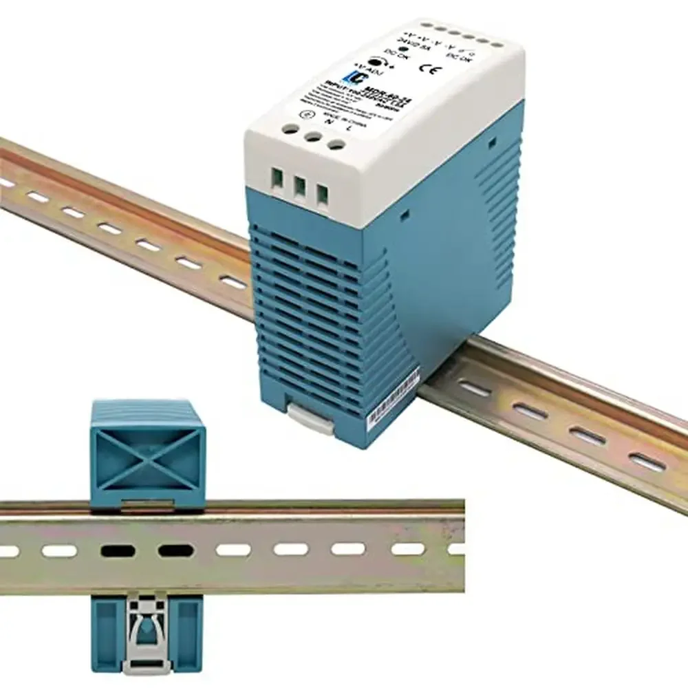 DIn Rail DC 24V Switching Power Supply MDR 60W Rail Type Input 100-240VAC Output 24VDC Convenient Installation Distribution Box